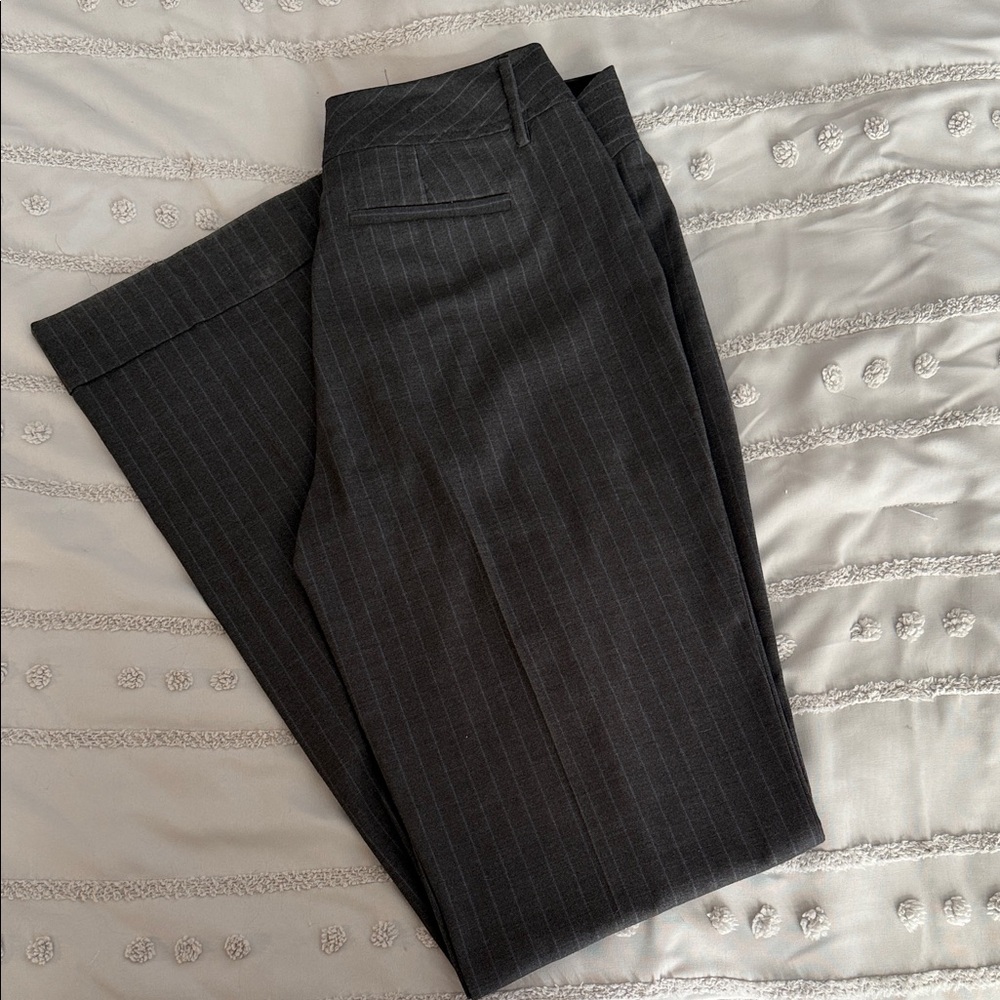 Banana Republic Dark Gray Pinstripe Trousers